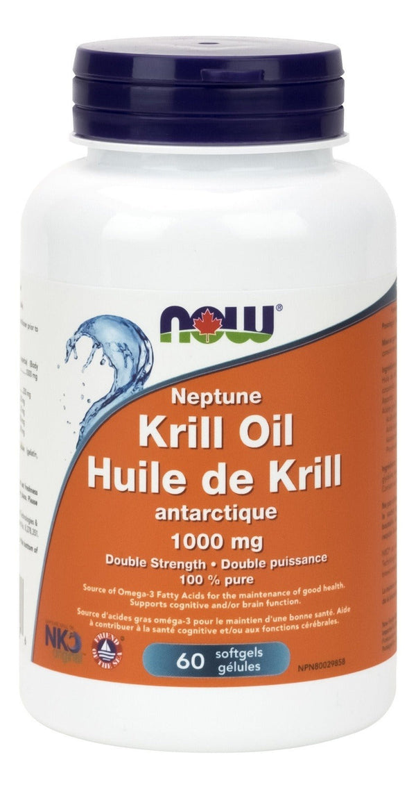 NOW Neptune Krill Oil 1000 mg 60 Softgels Image 1