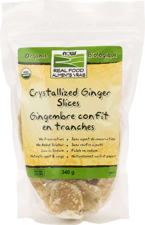 NOW Organic Crystallized Ginger Slices 340 g Image 1