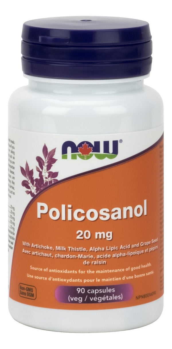 NOW Policosanol 20 mg 90 VCaps Image 1