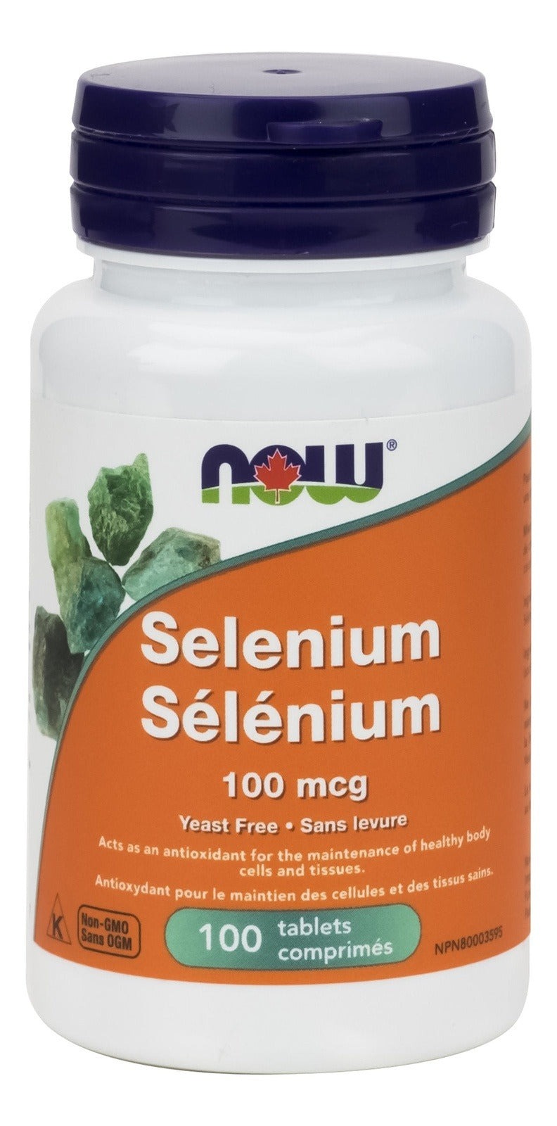NOW Selenium mcg 100 Tablets Image 1
