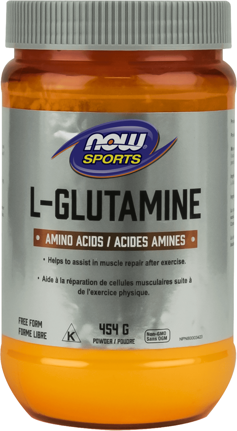 NOW Sports L-Glutamine Pure 454 g Image 1