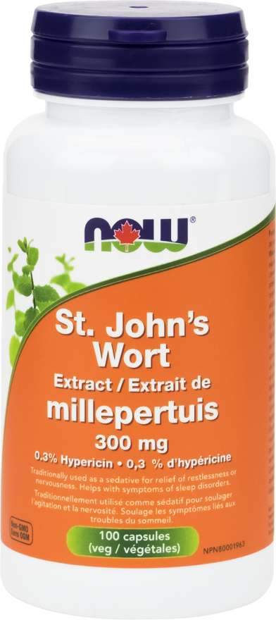 NOW St.John's Wort Extract 300 mg 100 VCaps Image 1