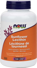 NOW Sunflower Lecithin 100 Softgels Image 1