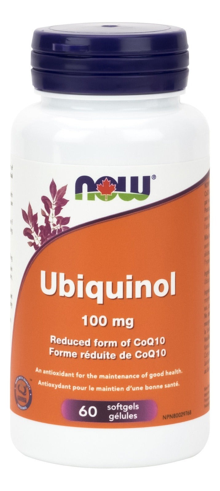 NOW Ubiquinol 100 mg 60 Softgels Image 1