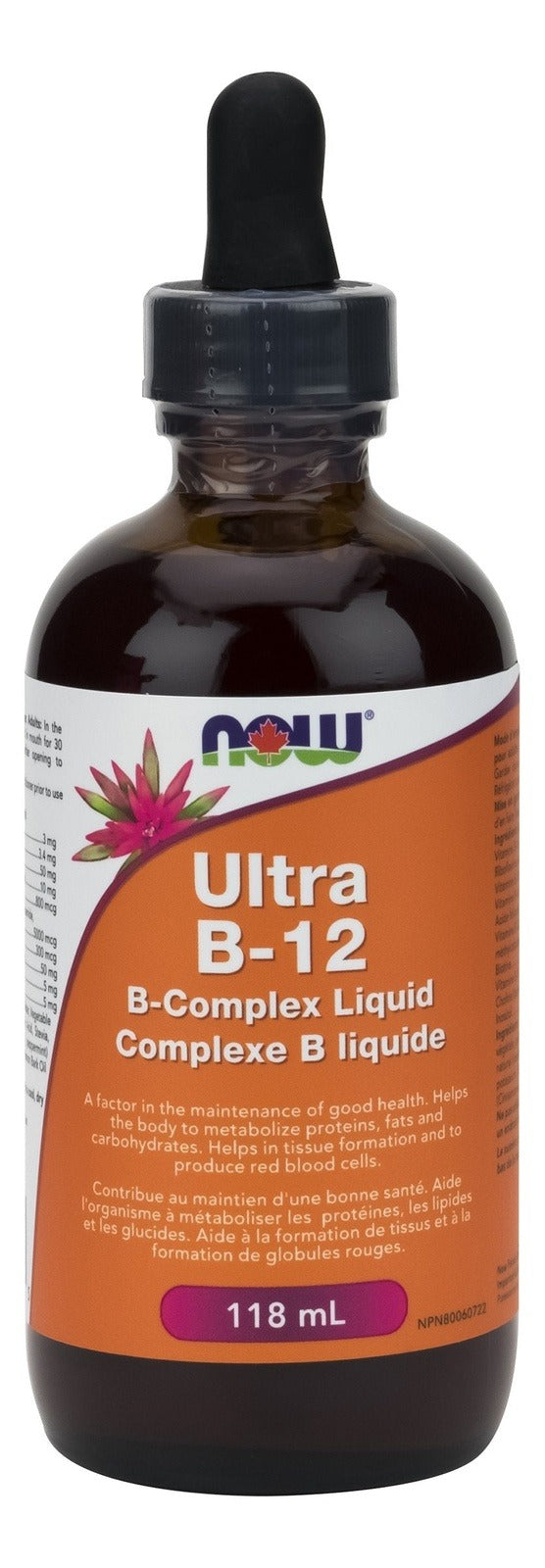 NOW Ultra B-12 B-Complex Liquid 118 mL Image 1