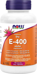 NOW Vegetarian Dry E-400 100 VCaps Image 1