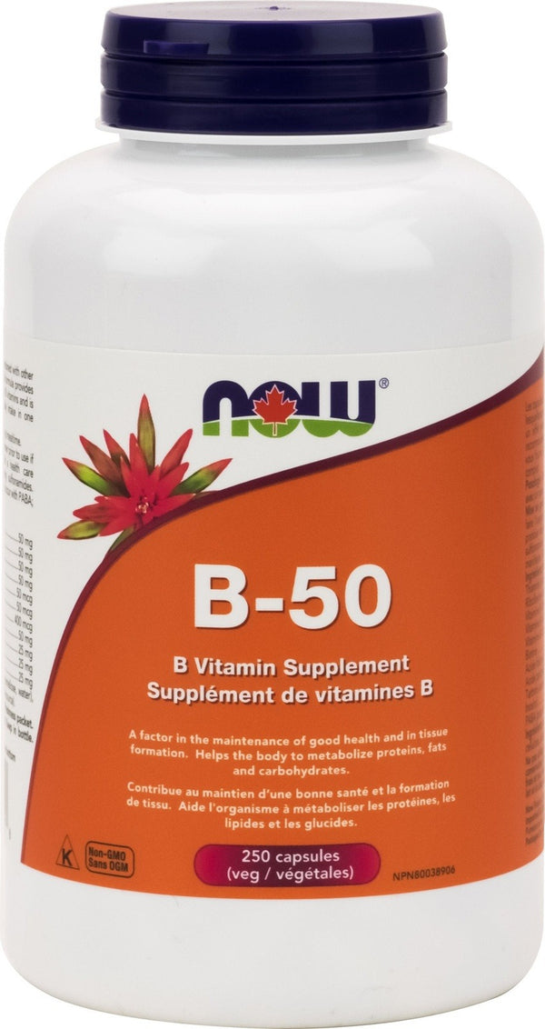 NOW Vitamin B-50 Complex 250 VCaps Image 1