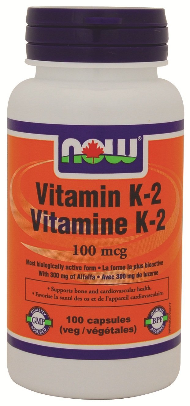 NOW Vitamin K-2 mcg 100 VCaps Image 1