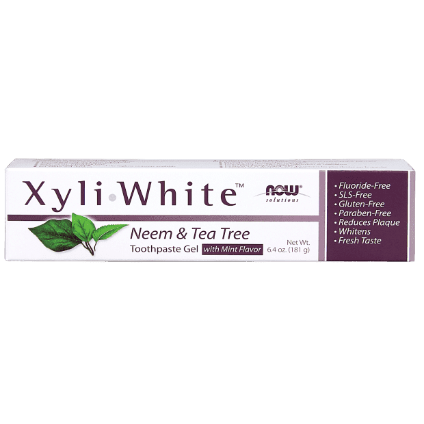 NOW Xyliwhite Neem & Tea Tree Toothpaste Gel - Mint 181 g Image 1