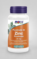 NOW Zinc Picolinate 25 mg 100 VCaps Image 1