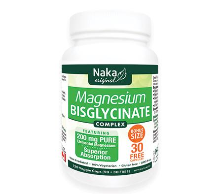 Naka Magnesium Bisglycinate Complex BONUS SIZE 120 VCaps Image 1