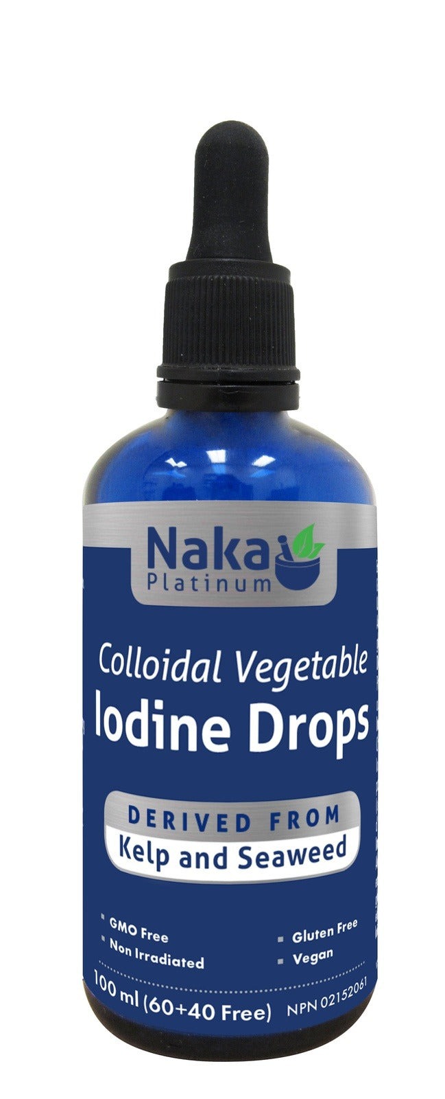 Naka Platinum Colloidal Vegetable Iodine Drops 100 mL Image 1