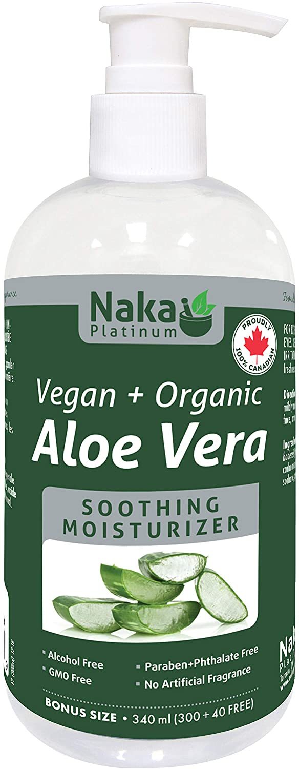 Naka Platinum Vegan + Organic Aloe Gel Soothing Moisturizer BONUS SIZE 340 mL Image 1