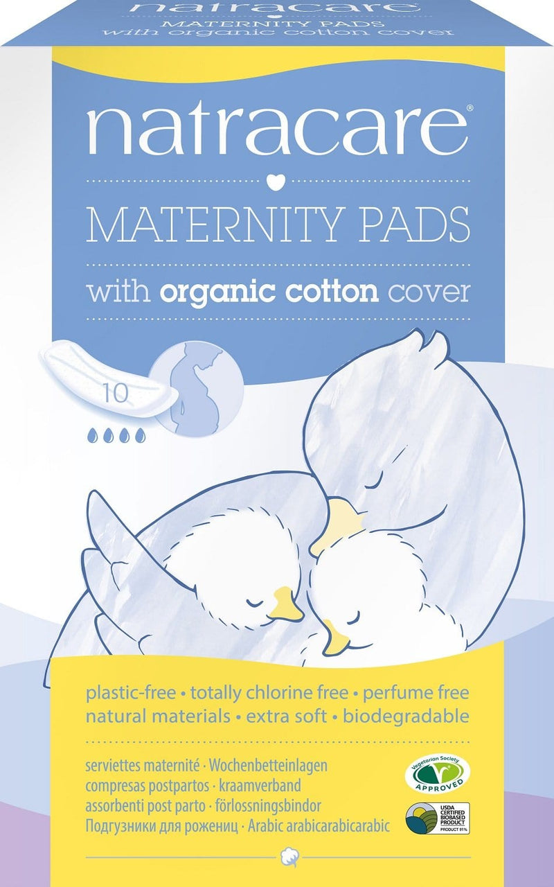 Natracare Organic Cotton Maternity 10 Pads Image 1