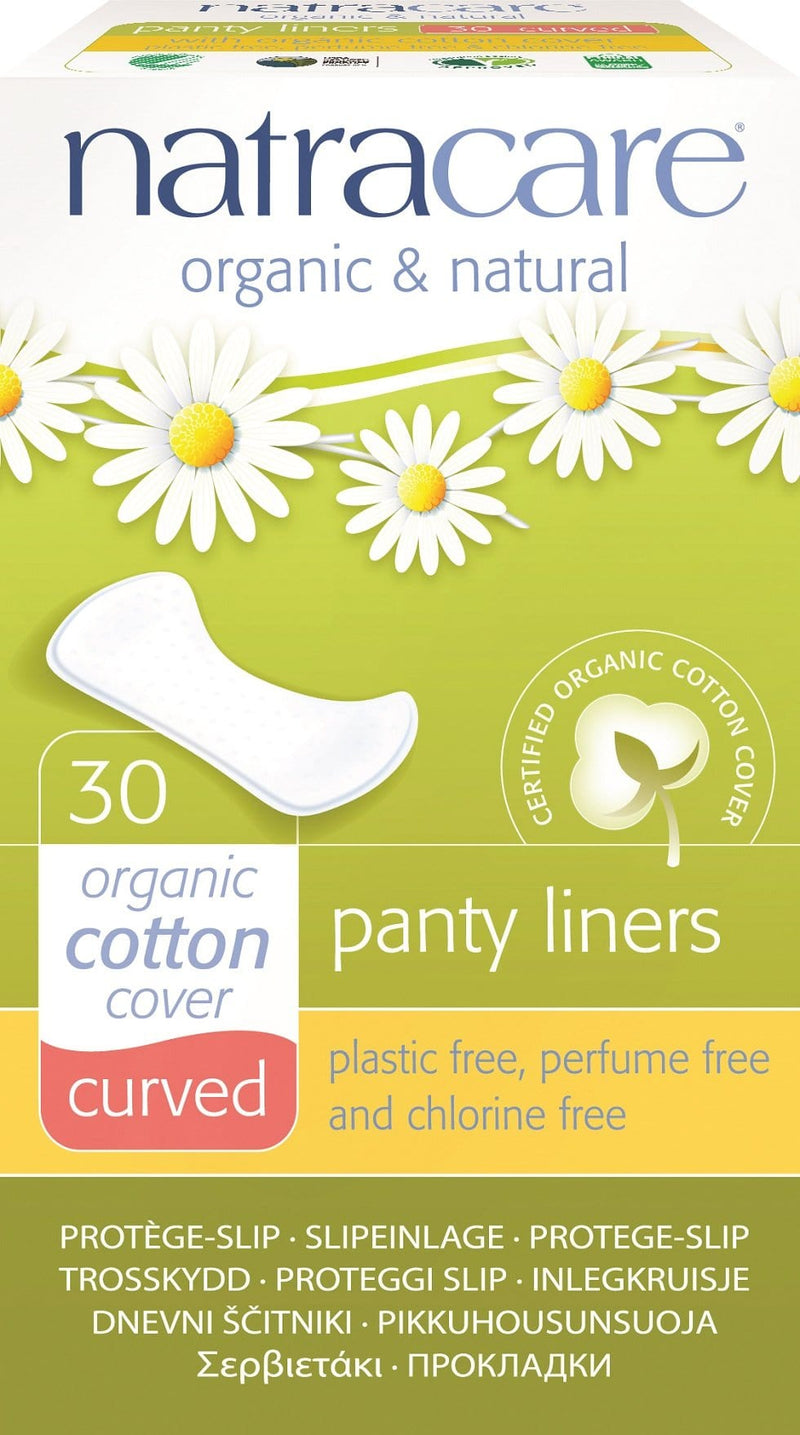 Natracare Organic Cotton Panty - Curved 30 Liners Image 1