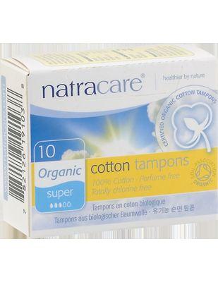 Natracare Organic Cotton Super 10 Tampons Image 1