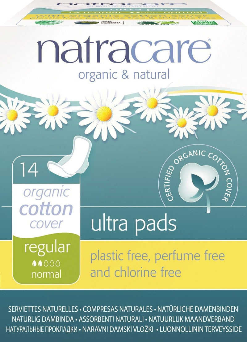 Natracare Organic Cotton Ultra Regular Normal 14 Pads Image 1