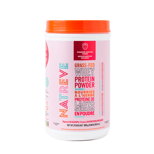 Natreve Grass-Fed Whey Protein - Strawberry Shortcake 1.54 lbs Image 1