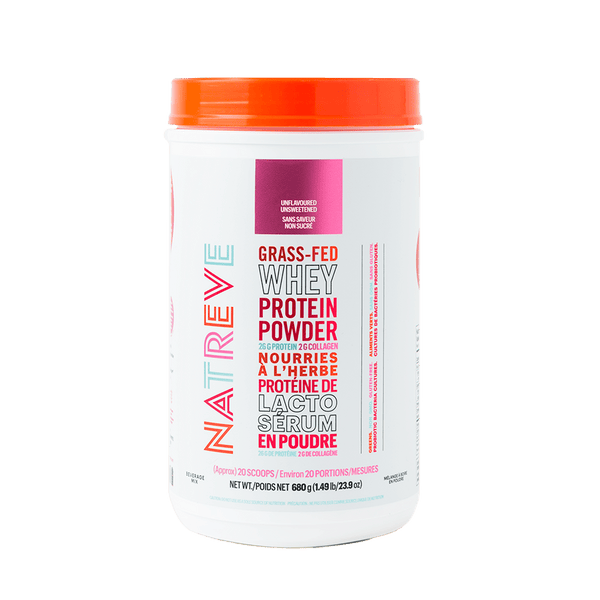 Natreve Grass-Fed Whey Protein Unflavoured & Unsweetened 1.49 lbs Image 1