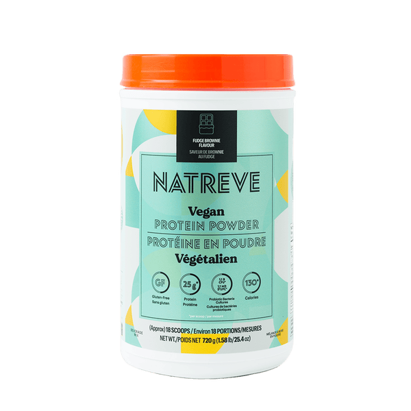 Natreve Vegan Protein - Fudge Brownie 1.58 lbs Image 1