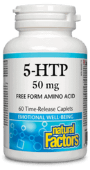 Natural Factors 5-HTP 50 mg 60 Caplets Image 1