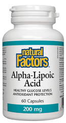 Natural Factors Alpha-Lipoic Acid 200 mg 60 Capsules Image 1