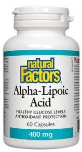 Natural Factors Alpha Lipoic Acid 400 mg 60 Capsules Image 1