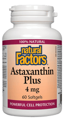 Natural Factors Astaxanthin Plus 4 mg 60 Softgels Image 1