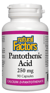 Natural Factors B5 Pantothenic Acid 250 mg 90 Capsules Image 1
