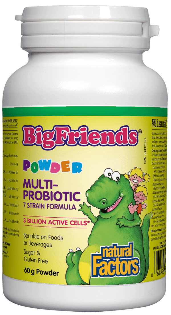 Natural Factors Big Friends Powder Multi-Probiotic 3 Billion Active Cells 60 g Image 1