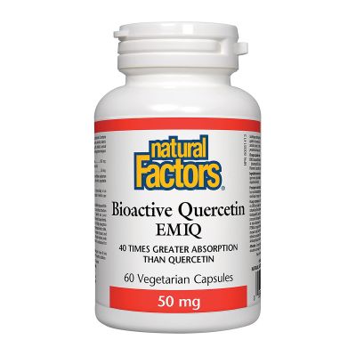 Natural Factors Bioactive Quercetin EMIQ 50 mg 60 VCaps Image 1