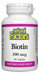 Natural Factors Biotin 300 mcg 90 Tablets Image 1