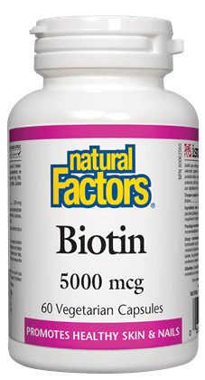 Natural Factors Biotin 5000 mcg 60 VCaps Image 1