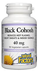 Natural Factors Black Cohosh 40 mg 90 VCaps Image 1
