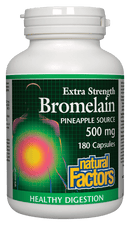 Natural Factors Bromelain Extra Strength 500 mg Capsules Image 2