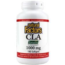 Natural Factors CLA Tonalin 1000 mg 180 Softgels Image 1