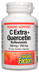 Natural Factors C Extra 500 + Quercetin Bioflavonoids 250 mg Capsules Image 1