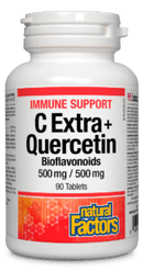 Natural Factors C Extra + Quercetin Bioflavonoids 500 mg Tablets Image 2