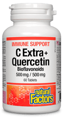 Natural Factors C Extra + Quercetin Bioflavonoids 500 mg Tablets Image 1