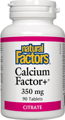 Natural Factors Calcium Factor+ 350 mg Citrate 90 Tablets Image 1
