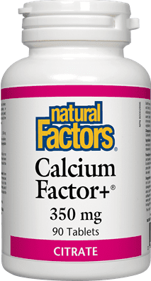Natural Factors Calcium Factor+ 350 mg Citrate 90 Tablets Image 1
