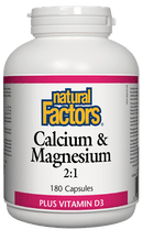 Natural Factors Calcium & Magnesium 2:1 Plus Vitamin D3 Capsules Image 2