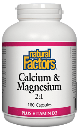 Natural Factors Calcium & Magnesium 2:1 Plus Vitamin D3 Capsules Image 2