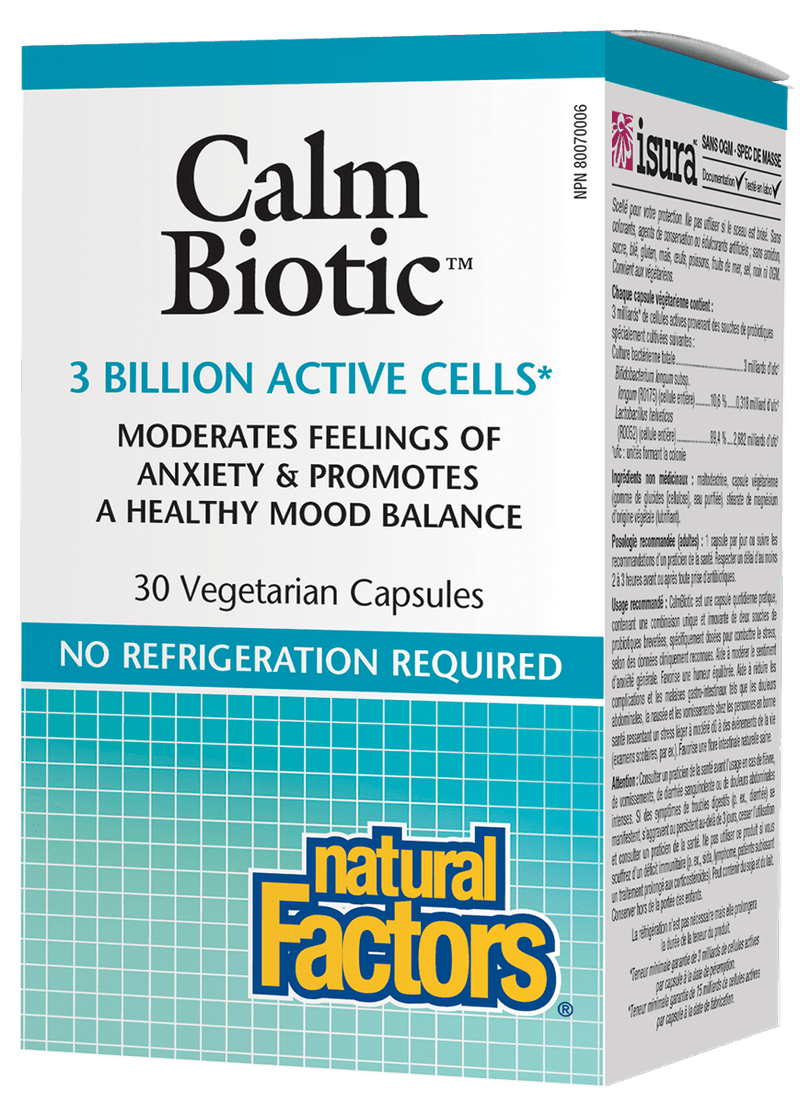 Natural Factors Calm Biotic 3 Billion Active Cells 30 VCaps Image 1