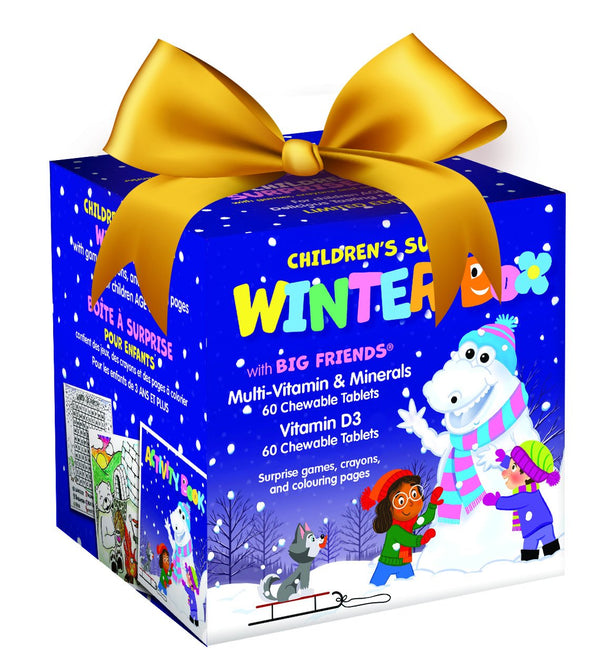 Natural Factors Children's Winter Surprise Box + 60 Chewable Tablets Image 1