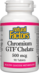 Natural Factors Chromium GTF Chelate 500 mcg 90 Tablets Image 1