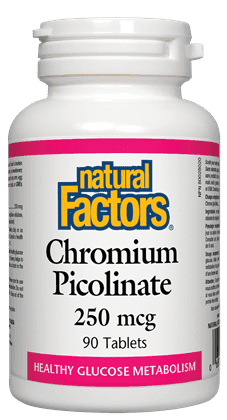 Natural Factors Chromium Picolinate 250 mcg 90 Tablets Image 1