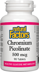 Natural Factors Chromium Picolinate 500 mcg 90 Tablets Image 1
