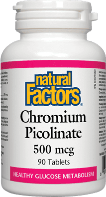 Natural Factors Chromium Picolinate 500 mcg 90 Tablets Image 1