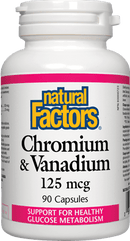 Natural Factors Chromium & Vanadium 125 mcg 90 Capsules Image 1